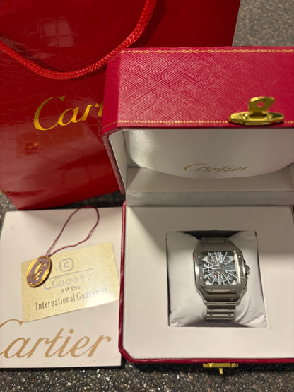 Cartier Santos skeleton